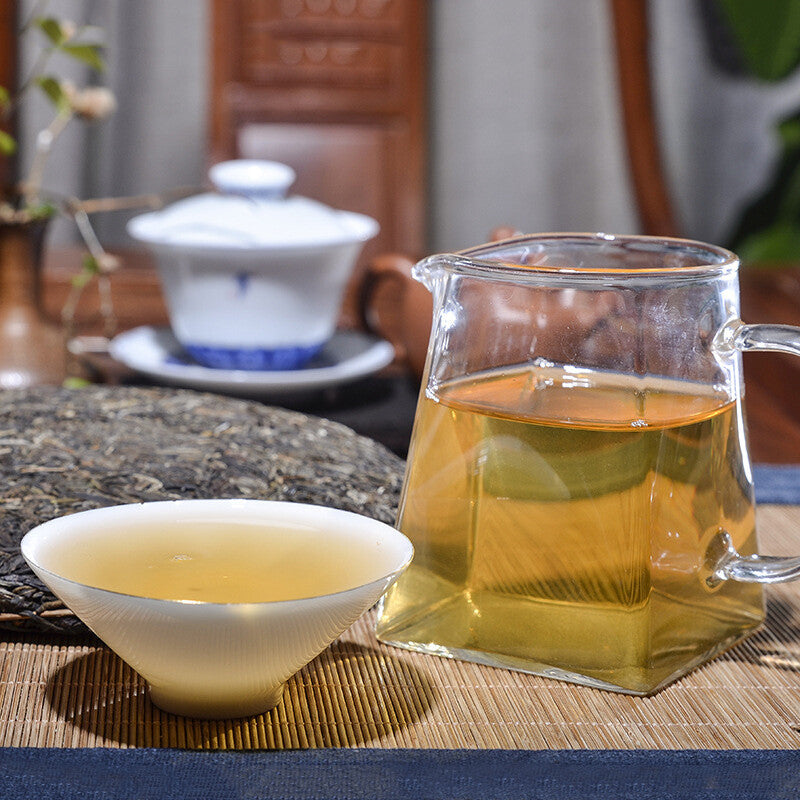 Yunnan Green Tea Pu-Erh Cha Tea Bricks Natural Menghai Big Leaf Pu'er Tea 1000g