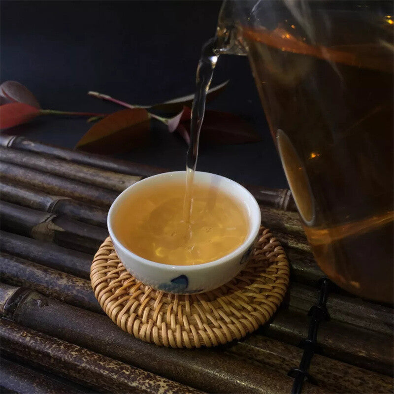1000g Natural Yunnan Green Tea Pu-Erh Raw Tea Bricks Menghai Big Leaf Pu'er Tea