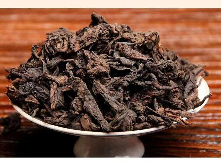 500g/1.1LB Organic Pu'er ripe tea camphor pu'er tea loose tea big leaf seed ripe