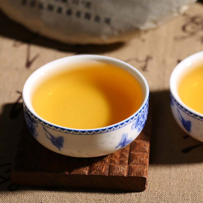 357g cha Pu-erh Tea Cake Green Tea Yunnan Menghai Puer Tea Chinese Sheng Tea Cha