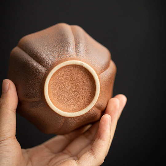 Coarse Pottery Teacup Chinese Tea Cup Tea Drinkware 120ml