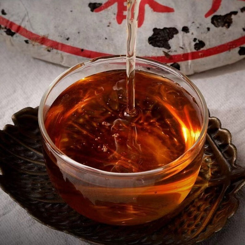 357g Yunnan Old Pu-erh Tea Cake 2003 Yiwu Chunjian Sheng Puerh Tea Aged Puer Tea