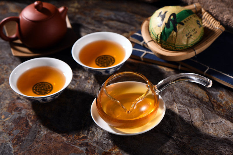 Yunnan Old Pu-erh Tea Tree Puer Tea 100g Shen Pu'er Tea Cake Raw Puerh Tea Cakes