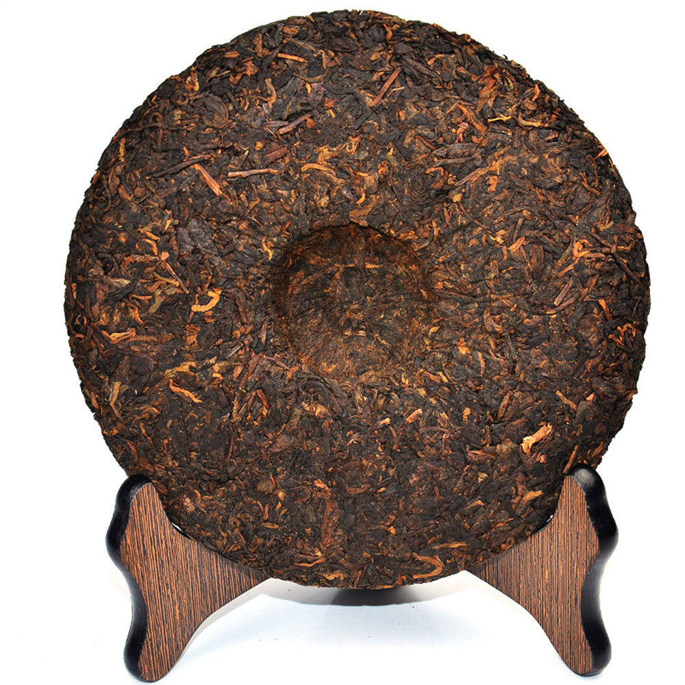 357g China Yunnan Oldest Ripe Puer Tea Natural Puerh Tea Cake Ecology Black Tea