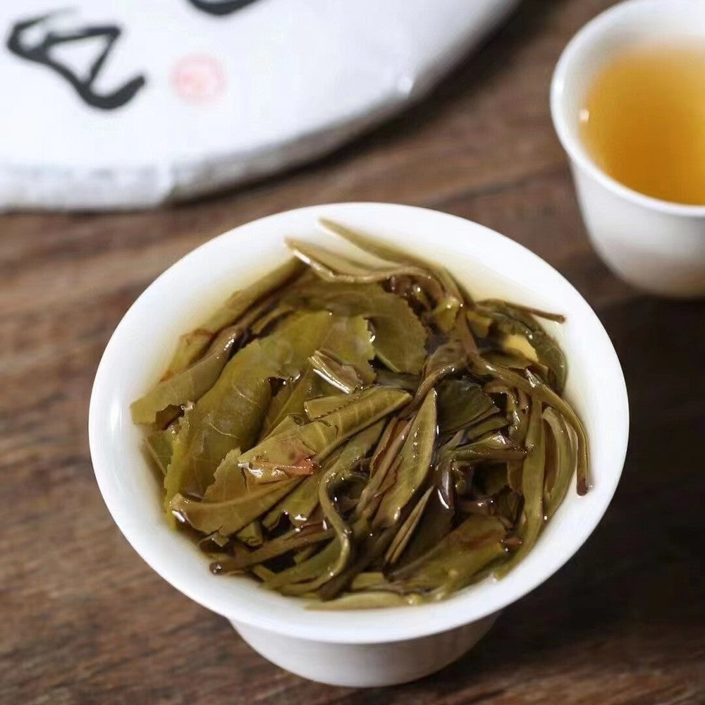 357g Yunnan Raw Pu-erh Tea Cake 2021 Kulushan Pu'er Raw Tea Premium Puerh Tea