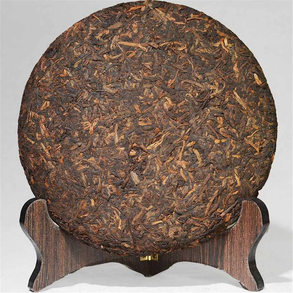357g Premium Pu-erh Tea Cooked Tea Cake Ripe Tea Healthy Puer Tea Black Tea
