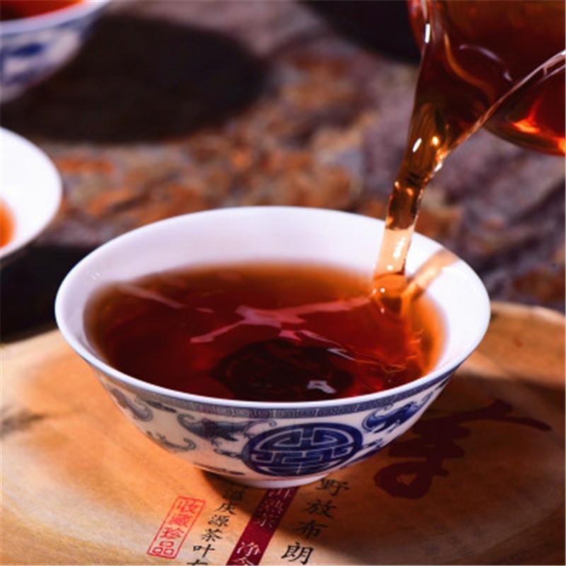 357g Yunnan Puerh Ripe Tea Wild Puer Tea Golden Bud Pu Er Palace Seven Cakes Tea