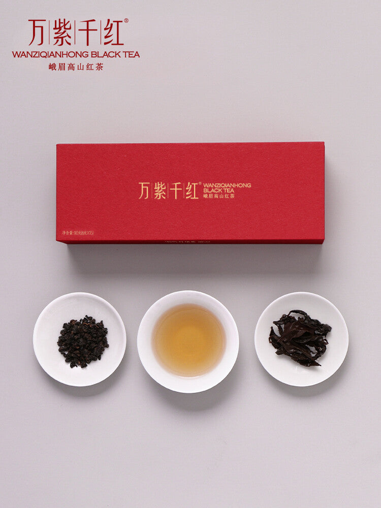 China tea 特级 Green tea 竹叶青 红茶叶 峨眉高山红茶 袋装90g Zhu ye qing Chinese Tea特级(品味)经典90g