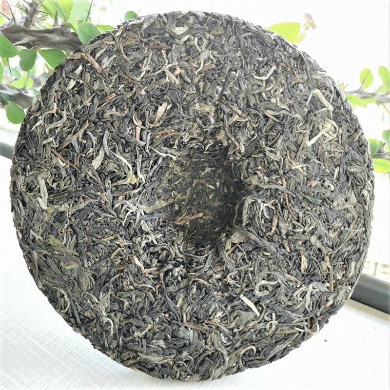 357g Pressed Tea Healthy Drink Organic Green Tea Lao Banzhang Pu'er Cha Tea
