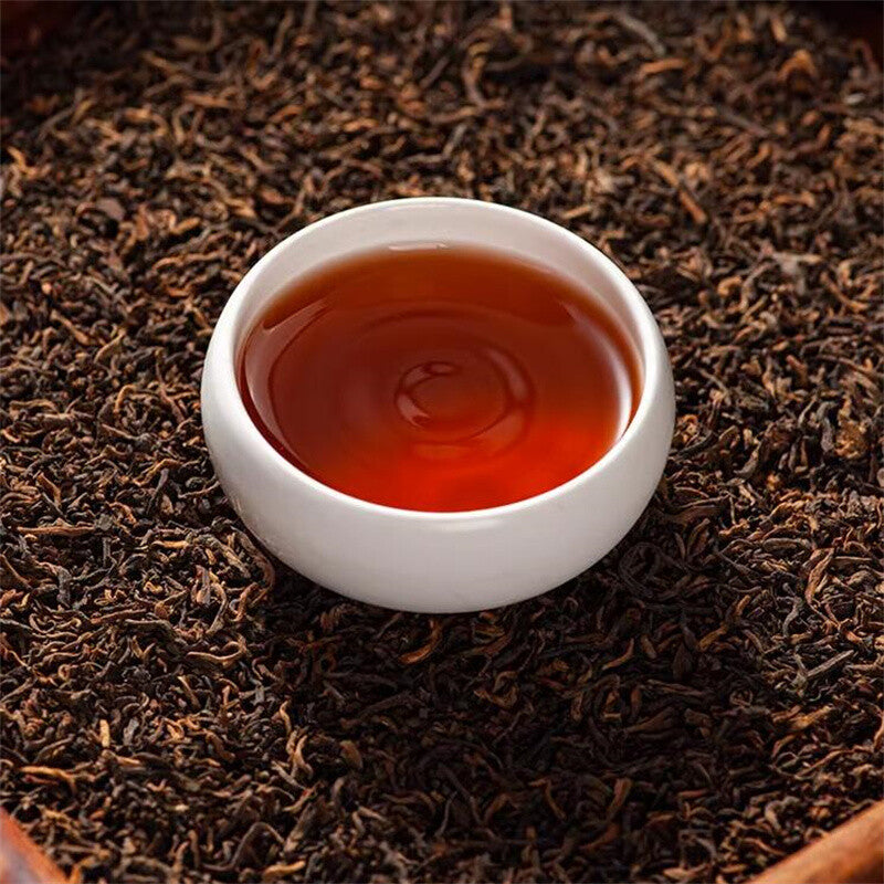 Pu'er Tea Yunnan Pu'er Tea Ripe Tea Cake 357g Yunnan High Mountain Tea Cake