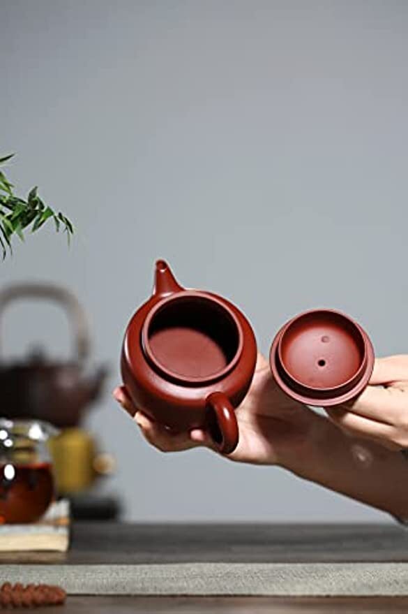 Yixing Clay Teapot 7oz Chinese Zisha Tea Pot Handmade Dahongpao Kungfu Tea Set