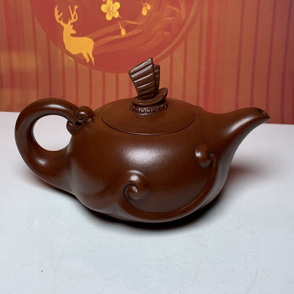 Vintage Chinese Yixing Purple Clay Teapot Zisha Ceremony Unique Teacups Teaware