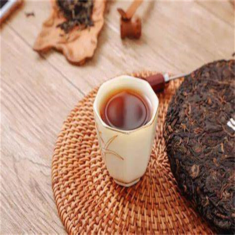 TAETEA Ripe Puer Tea Batch 2101 Dayi "Pu Zhi Wei" Shu Top Puerh Tea Cake 357g
