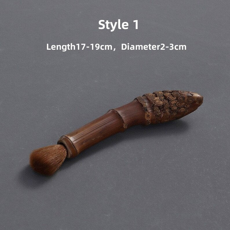 Natural Bamboo Tea Brush|Tea Accessories|Pot Brush|Tea Pet Brush