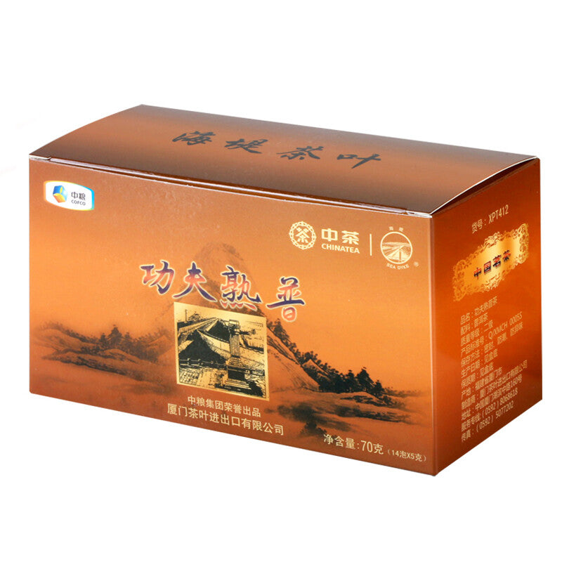 GONG FU SHU PU TEA XPT412 Sea Dyke XPT412 Kung Fu Pu-erh Tea Loose 70g Ripe Tea