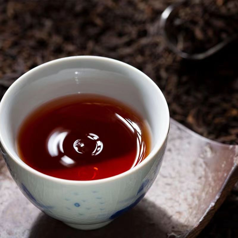 357g Yunnan Pu-erh Tea Ripe Tea Cake Pu-erh Ripe Tea Cake 年年有余熟普洱