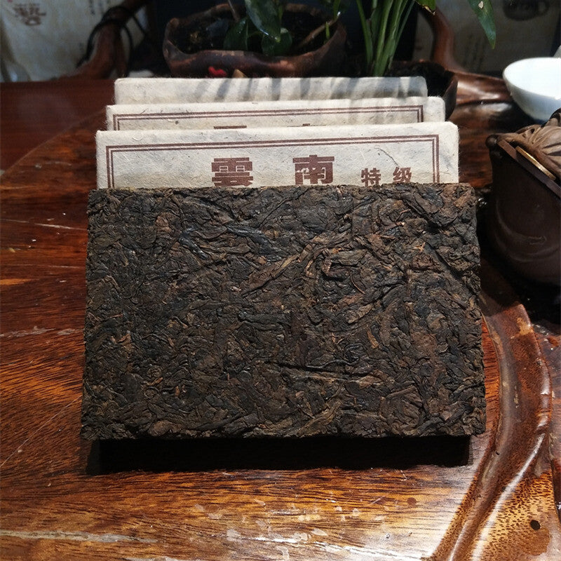 250g Puerh Tea Yunnan Puer Tea Brick Ripe Pu'er Menghai Old Shu Old Tree Tea
