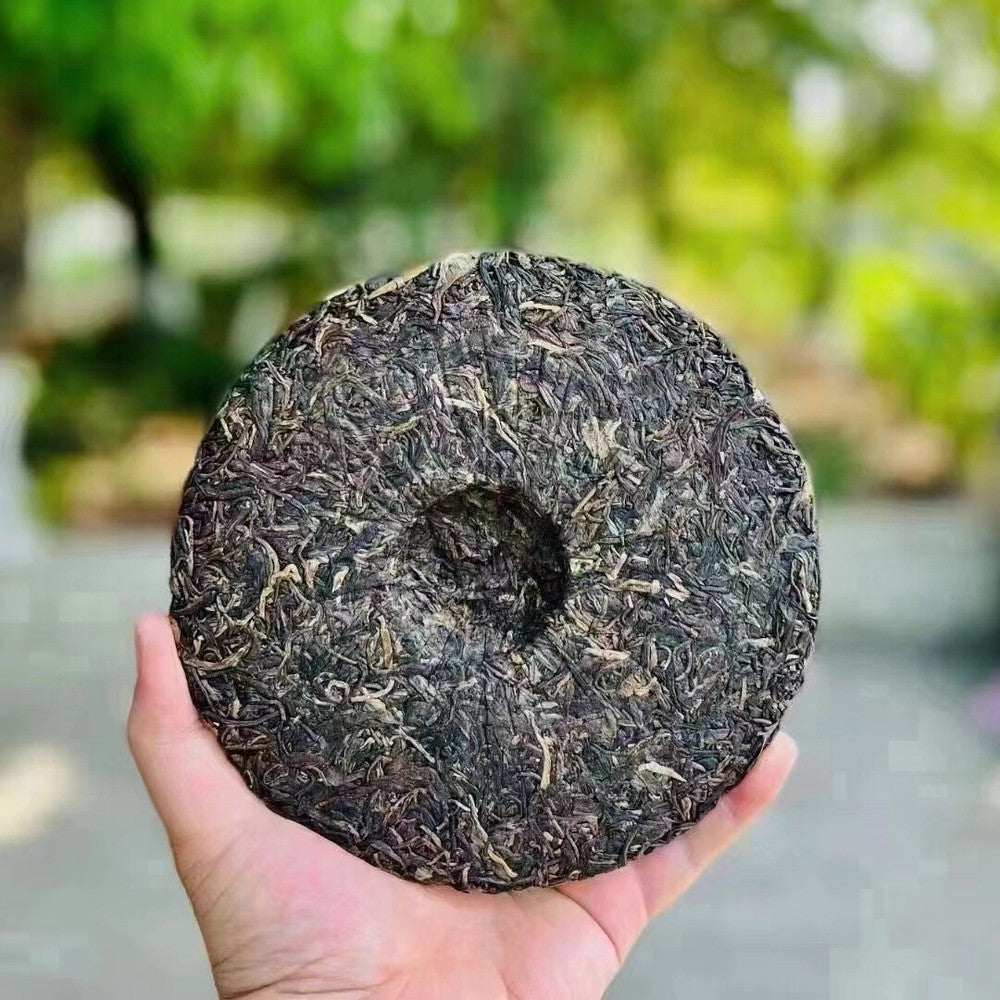 357g Yunnan Aged Pu'er Tea 2013 Lancang Old Pu-erh Raw Tea Cake Puerh Cake Tea