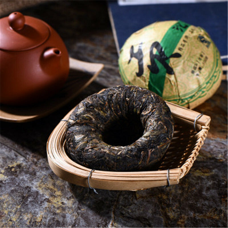 100g Yunnan Old Tea Tree Puer Tea Cakes Shen Pu'er Tea Cake Cha Pu-erh Green Tea