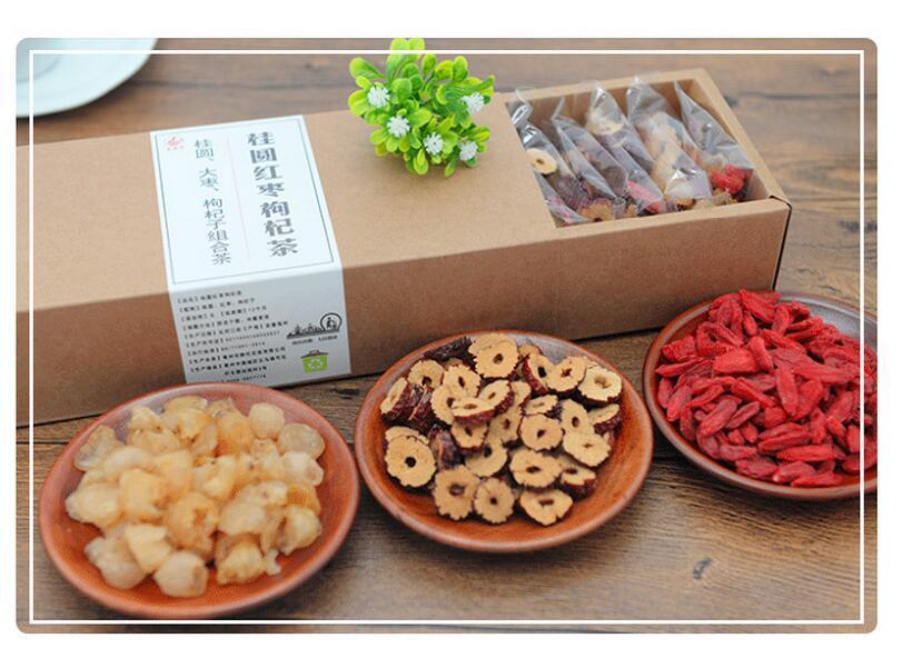 Tea Drink Dried Assorted Herbal Tea A Mixed Longan+Jujube+Lycii Herbal Tea Bags