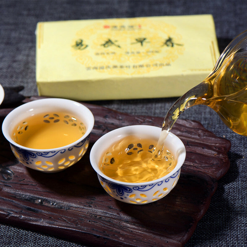 250g Yunnan Early Spring Pu-Erh Tea Top Green Tea Old Tree Pu-Erh Cha Tea Brick-