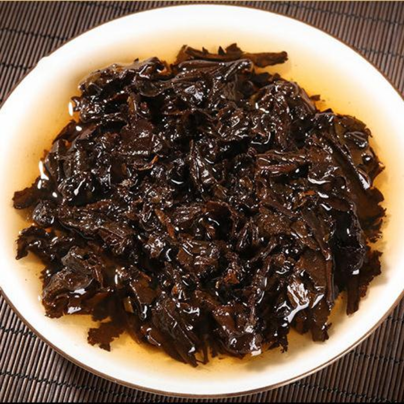357g Menghai Ten Year Aged Puerh Tea Yunnan Qizi Ripe Pu-erh Tea Cake Pu'er Tea