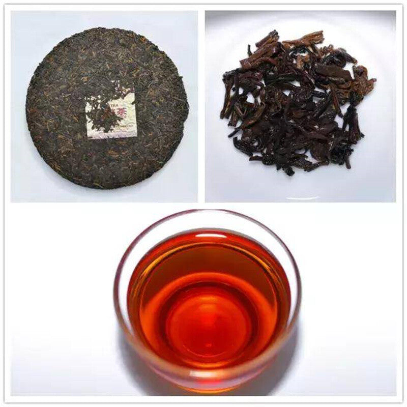 357g Ripe Puer Tea Cake Anniversary Shu Puer Tea "9978", Haiwan Tea Factory