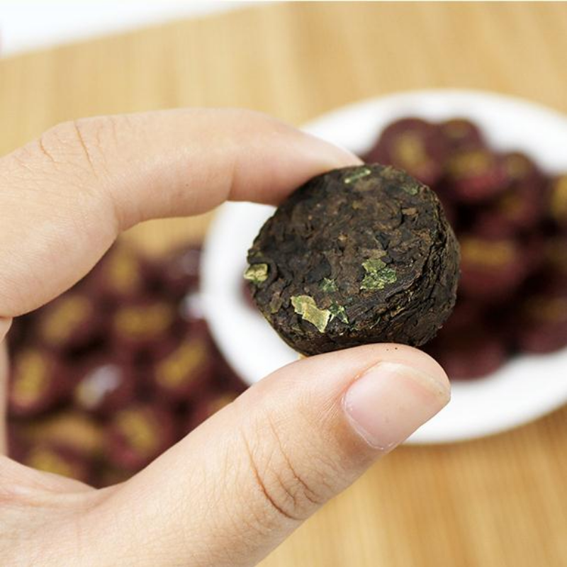 500g Small Pu'er Tea Cake Yunnan Ripe Puerh Tea Pu-erh Cooked Tea Bag Package