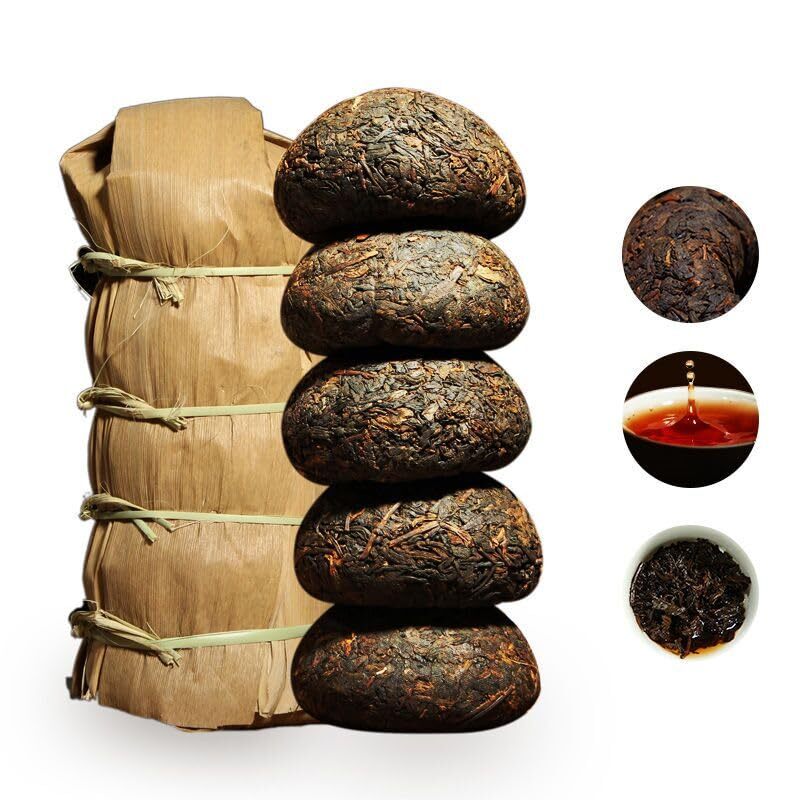 Pu-erh Tea in Bamboo Leaf Ripe Puerh Tea Puer Tea Yunnan Tuo Cha 500g