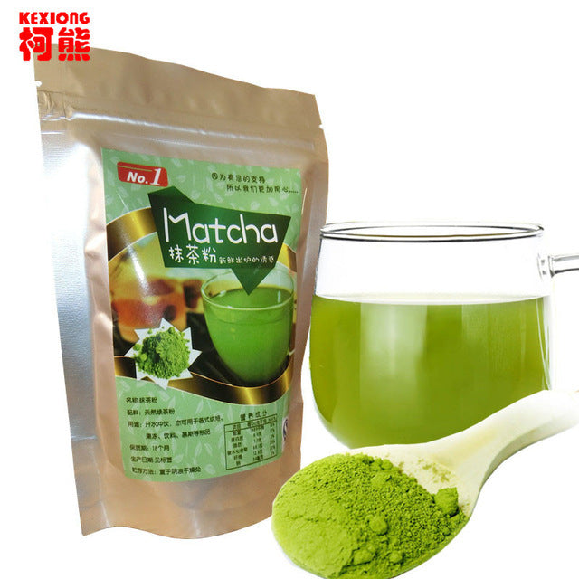 80g Natural Organic Matcha Powder Tea Green Tea Whisk Slimming Tea Makeup Tea