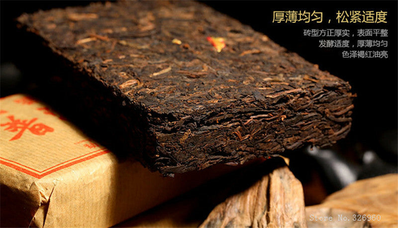 100g Top Pu-erh Tea Brick Made In China Ripe Tea Older Puer Tea Ancestor Antique
