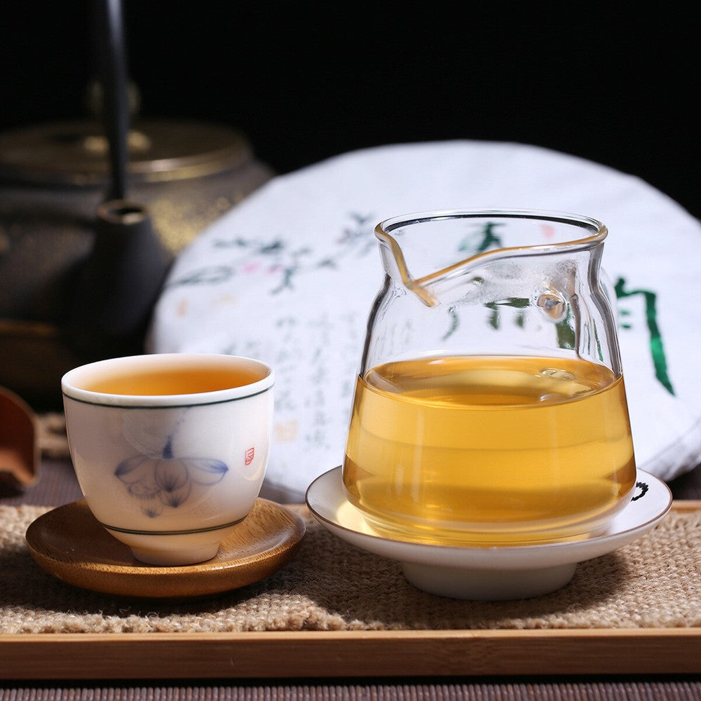 357g Yunnan Pu-erh Tea Cake Seven Seed Cake Raw Tea Spring Rhythm Spring Tea