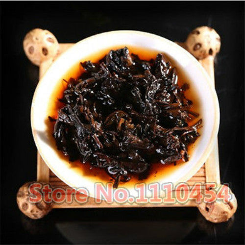 250g Premium Organic PuEr Tea Ripe Yunnan Old Puer Tea Brick Pu-erh Black Tea