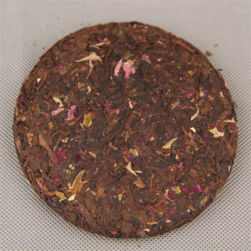Yunnan Organic Ripe Puer Tea Rose Flavor Healthy Pressed Tea Green Tea 100g