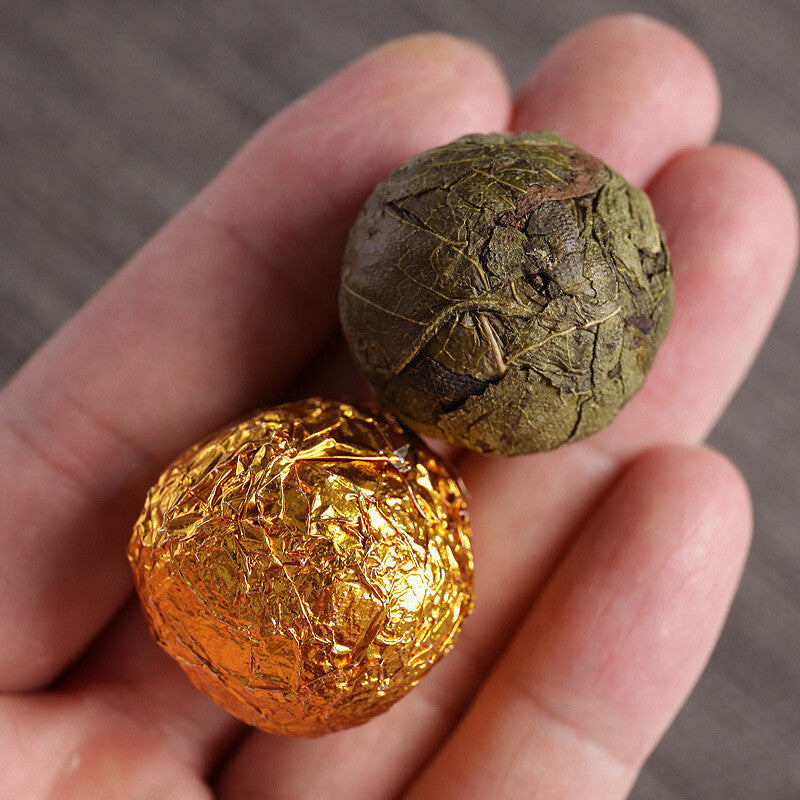 Yunnan Puerh Tea Raw Tea (Tin) Gold Leaf Dragon Ball 500g loose tea