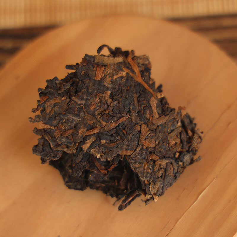 357g Yunnan Qizi Pu-erh Cooked Tea 10 Year Ageg Ripe Puerh Tea Cake Pu'er Tea