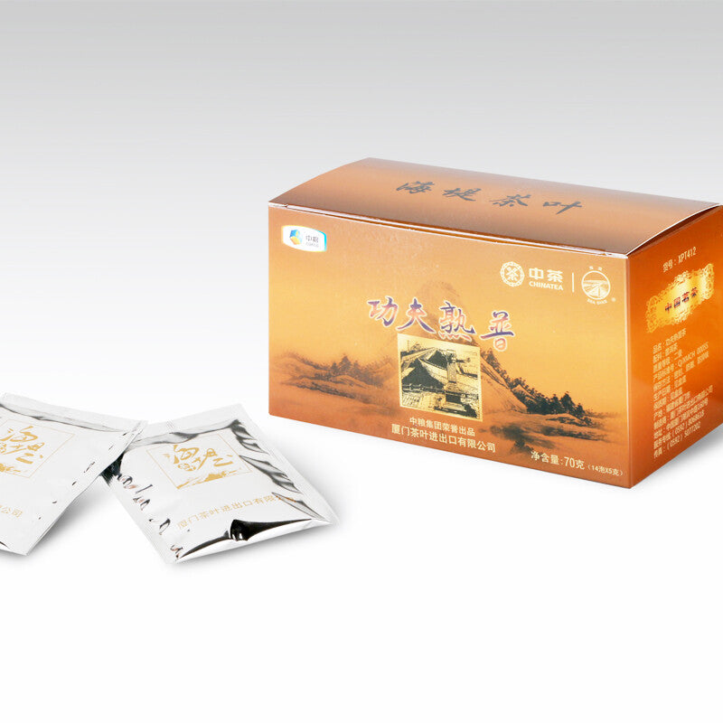 GONG FU SHU PU TEA XPT412 Sea Dyke XPT412 Kung Fu Pu-erh Tea Loose 70g Ripe Tea