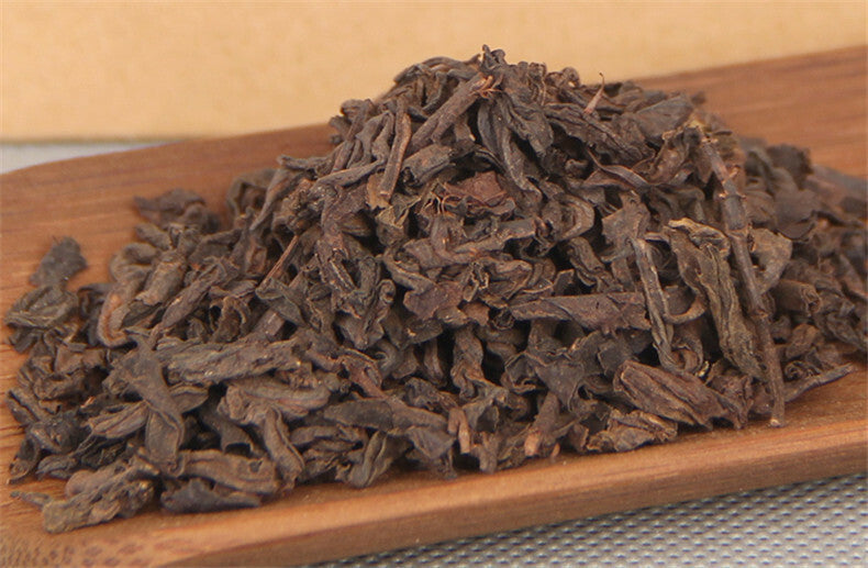 120g Organic Pu-erh Tea Black Tea Boxed Ripe Puer Tea Old Tree Puer Loose Leaf