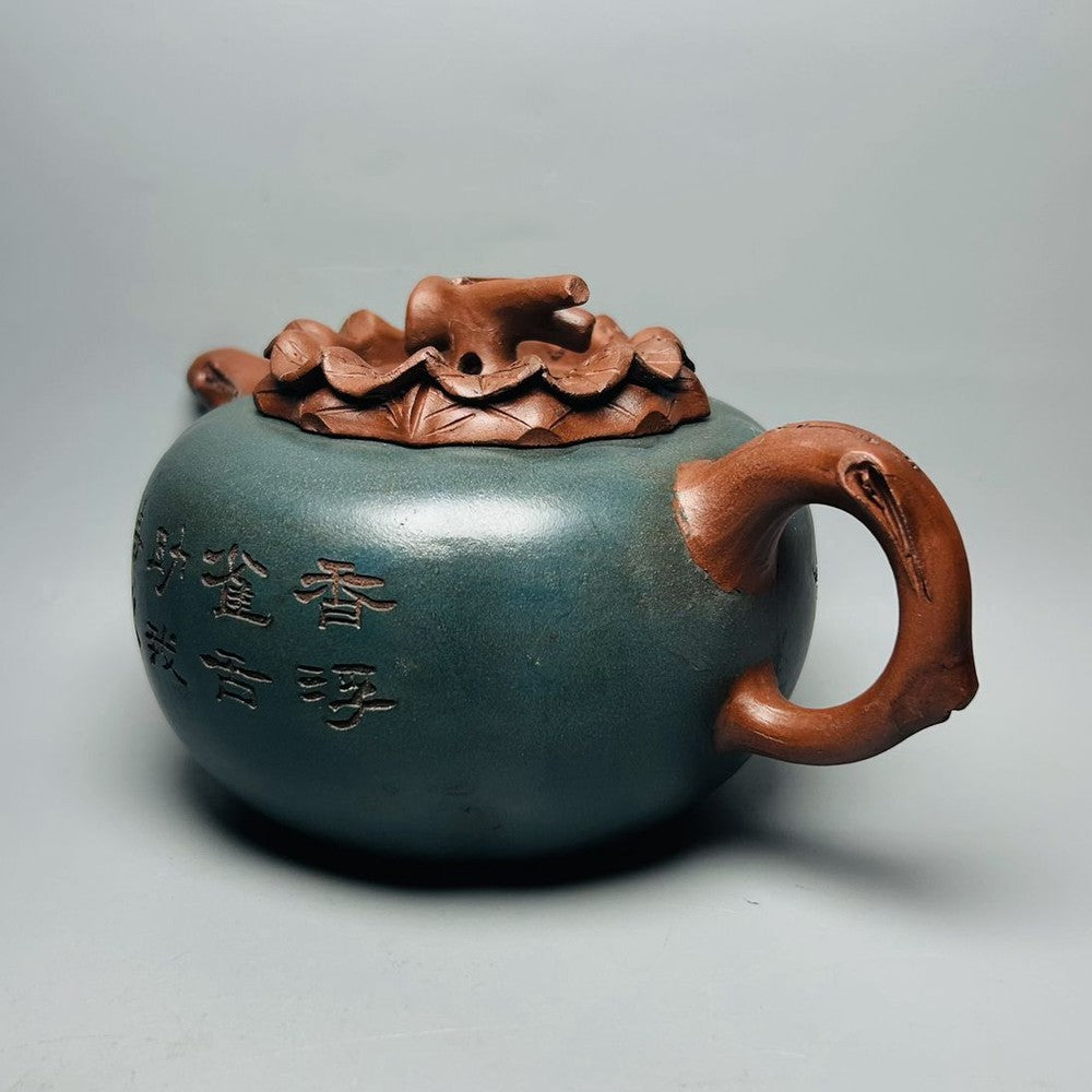 Vintage Chinese Yixing Purple Clay Teapot Zisha Ceremony Fashion Teacups Teaware