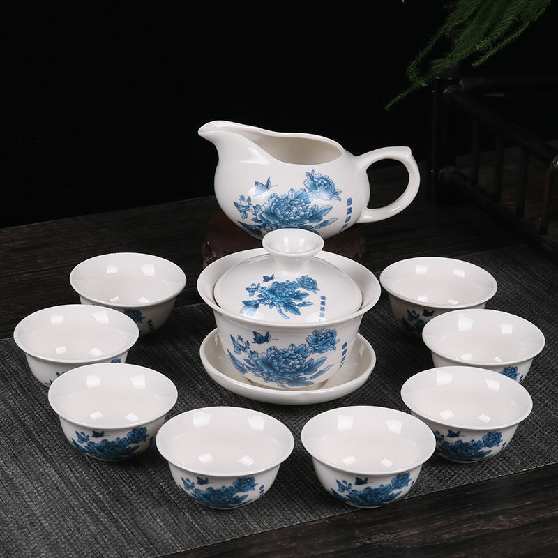 Kung Fu Tea Set Drinkware Purple Clay Ceramic Binglie Include Tea Pot Tea Cup