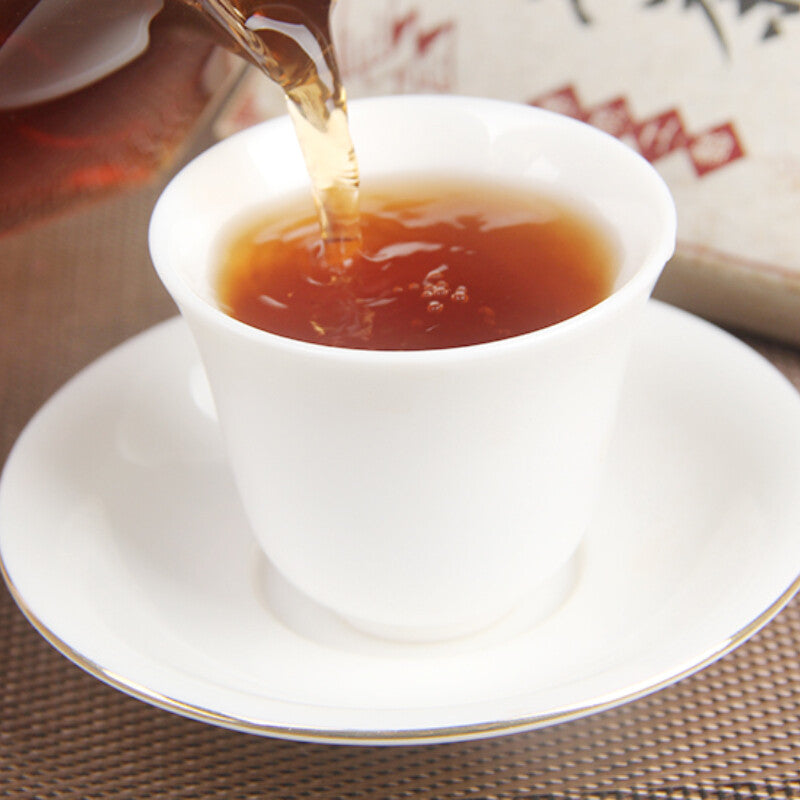 200g Cha Pu'er Tea Cooked Tea Brick Chen Lao Cha Material Chen Xiang Lao Tea
