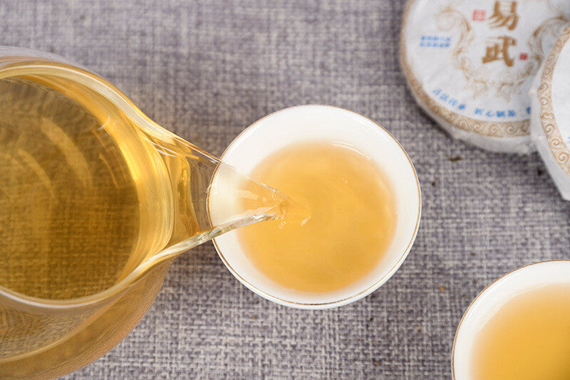 50g Yunnan Pu'er Tea Leaves Yiwu Tea Cake Raw Pu'er Tea Cake