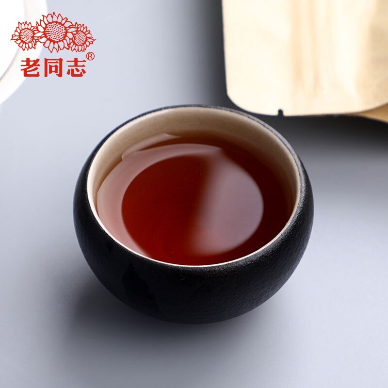 2021 Haiwan Pu-erh Tea Old Comrade Third-level bulk tea Ripe Pu'er Tea 500g