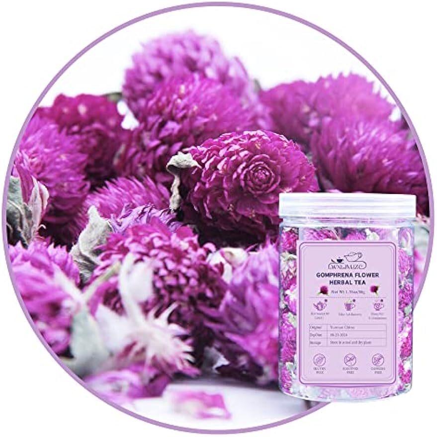 Dried Gomphrena Globosa Flower Tea Blooming Flower Tea Herbal Tea 1.75oz/50g
