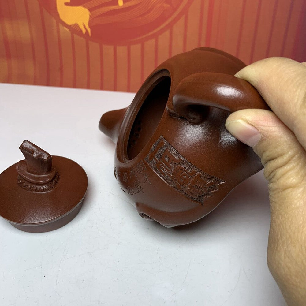 Vintage Chinese Yixing Purple Clay Teapot Zisha Ceremony Unique Teacups Teaware