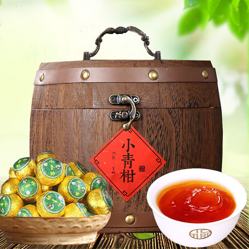 新会小青柑Puerh Tea Chen Pi Citrus Tangerine Pu Tangerine Pu Tea Barrel Ripe Tea