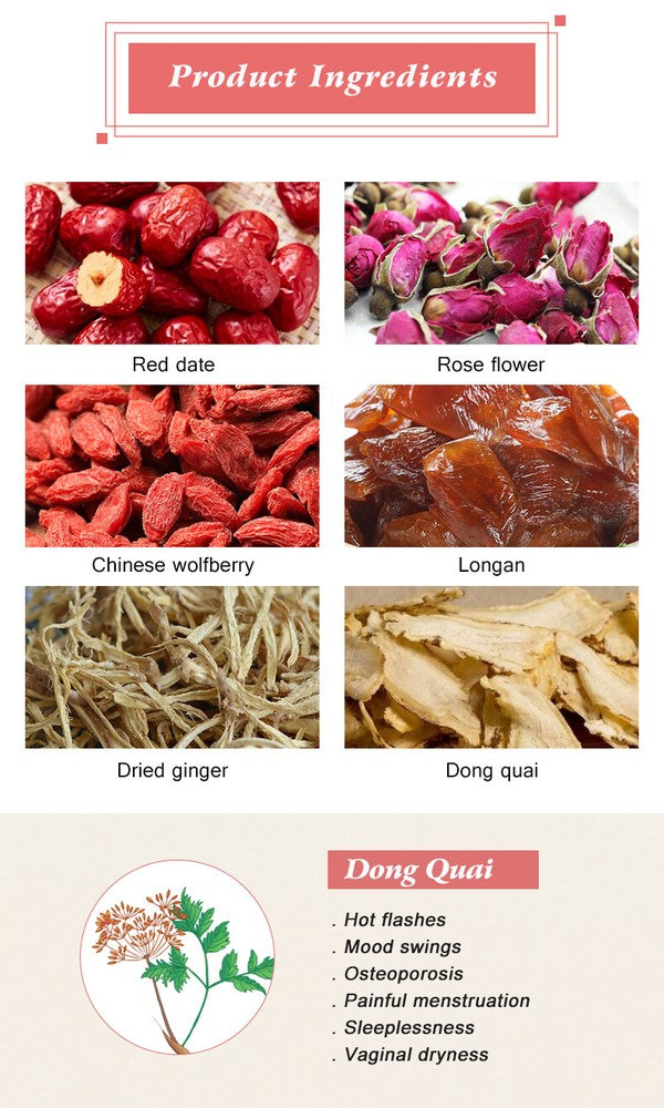 Female Fertility Tea Womb Detox Pyramid Triangle Tea Bag Yoni Uterine Detox Tea