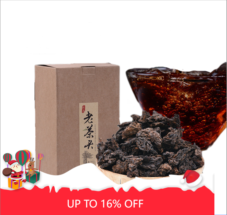 Puerh Tea Ripe Tea Old Tea Head Aged Dry Storage Pearl Tea Head Lao Cha Tou 500g