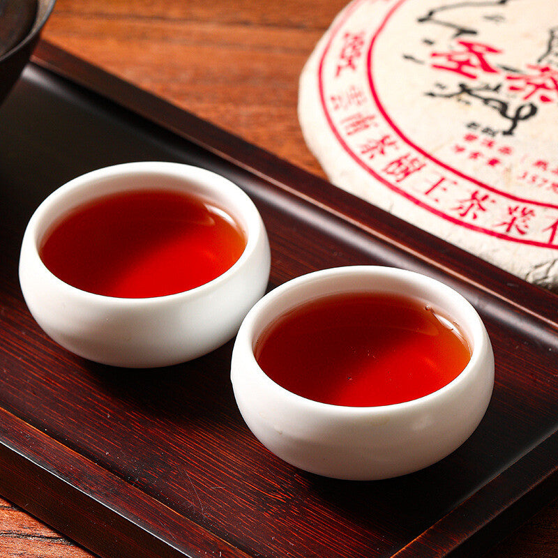 Yunnan Puerh Tea Puerh Ripe Tea Cake Sacred Tea into Tibet 357g/12.59oz