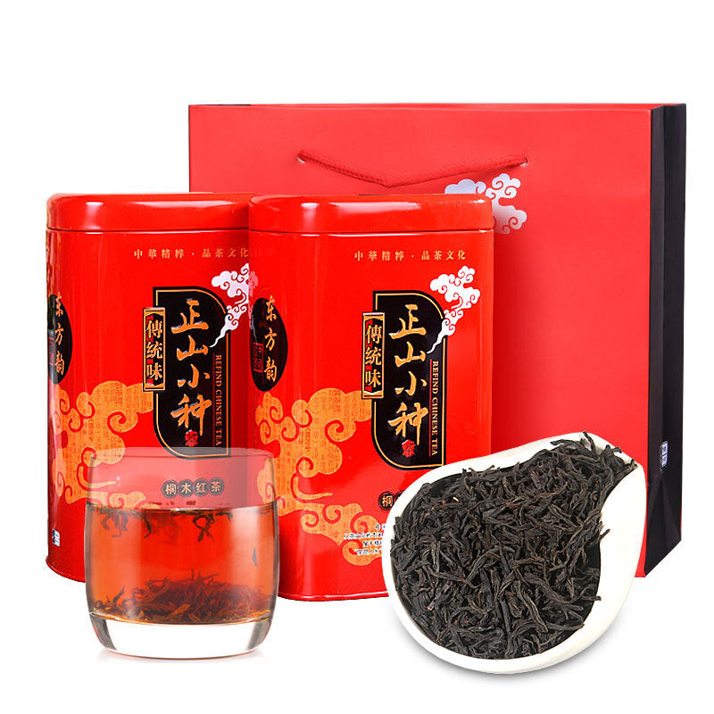 Zhengshan Xiaojiao Black Tea Tongmuguan Tea Strong Aroma Canned Spring Tea 125g